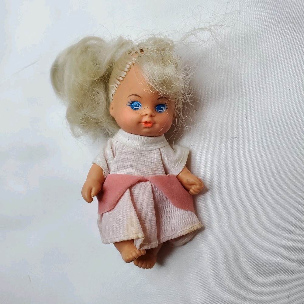 Vintage 1992 Lucky Doll Toddler Baby w/Blonde Hair & Blue Eyes‎